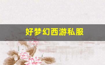 好梦幻西游私服(梦幻西游手游) (15)